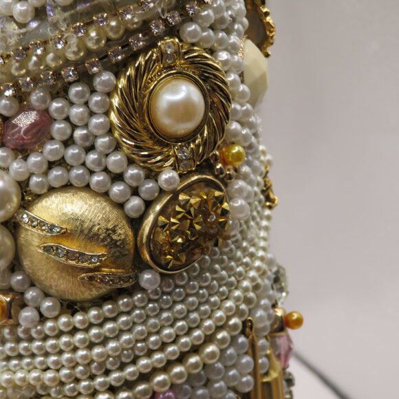 Hand crafted Upcycled Vintage to Modern Jewelry Christmas Tree - Picture 9 of 10